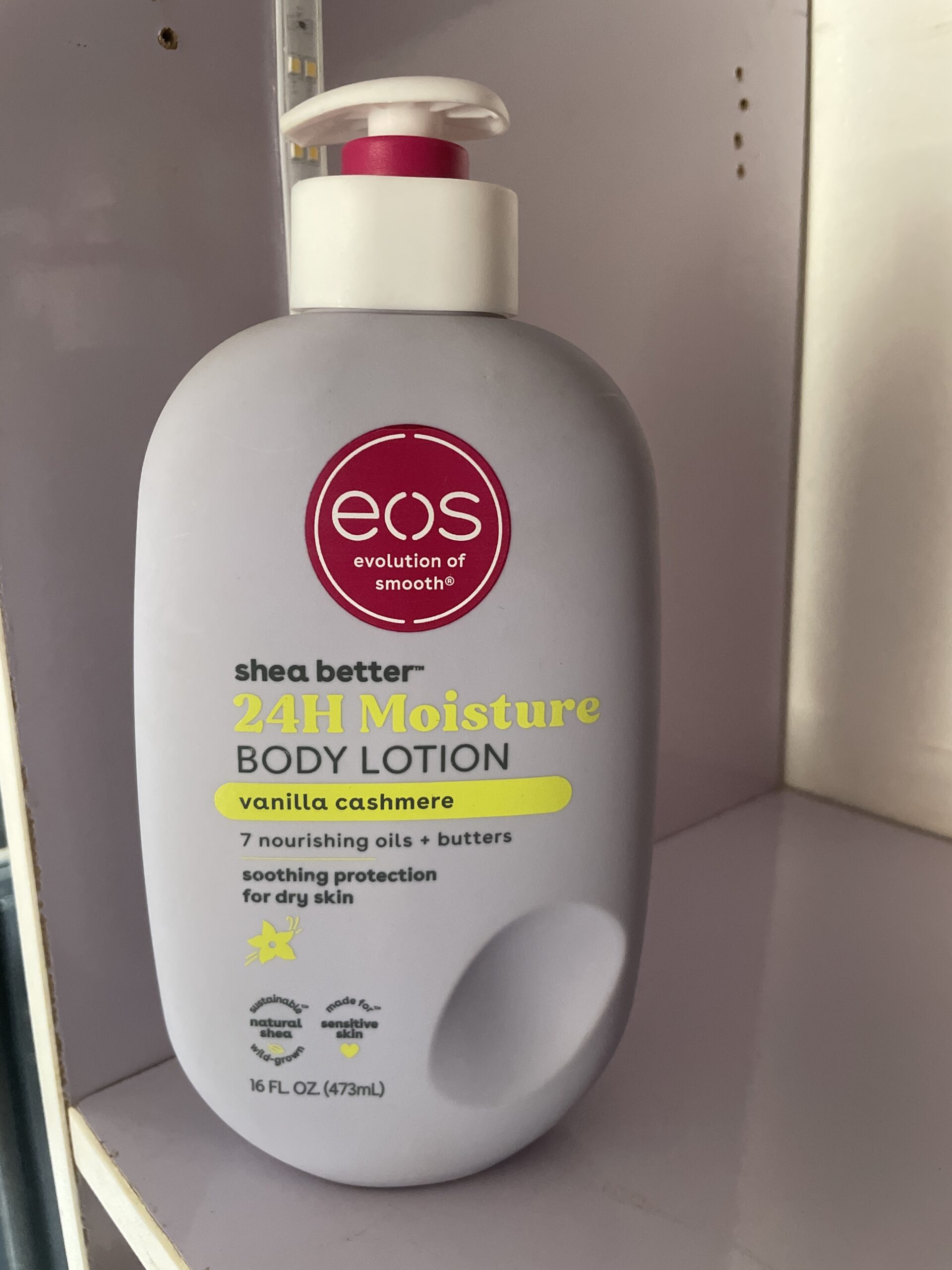 image Eos Shea Better 24-Hour Moisture Body Lotion Vanilla Cashmere 16 FL Oz - Image 1